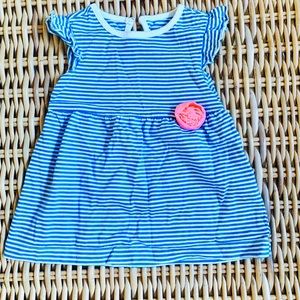 Blue and white striped Circo Dress - size 9m